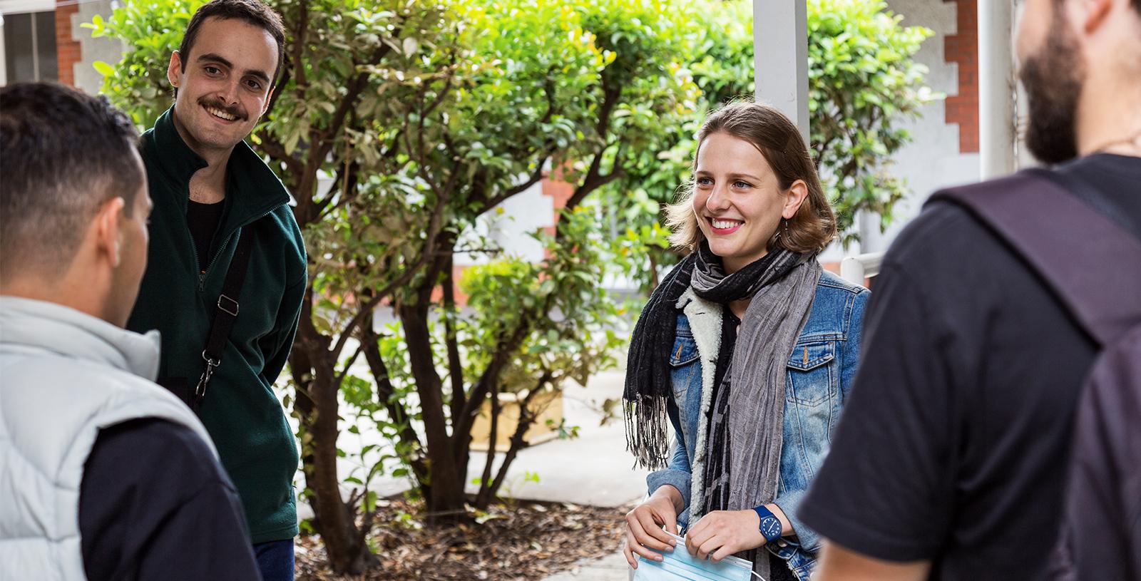 Musicians on their break – Abbotsford Convent Rosina Courtyard 3